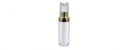 Botol Losion Bulat Akrilik dengan tutup berbentuk kristal 50ml - E-50-C Refleksi Kristal